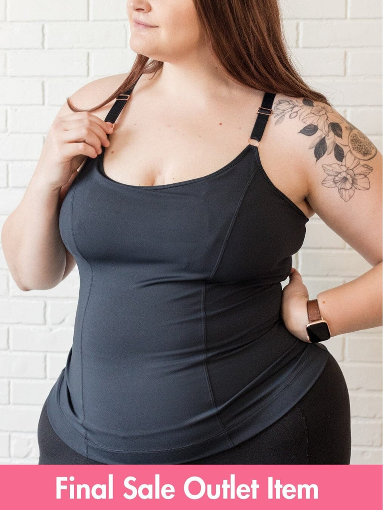 Black Amelia Tank - OVERSTOCKED SIZES (Final Sale) Davin & Adley S Busty 