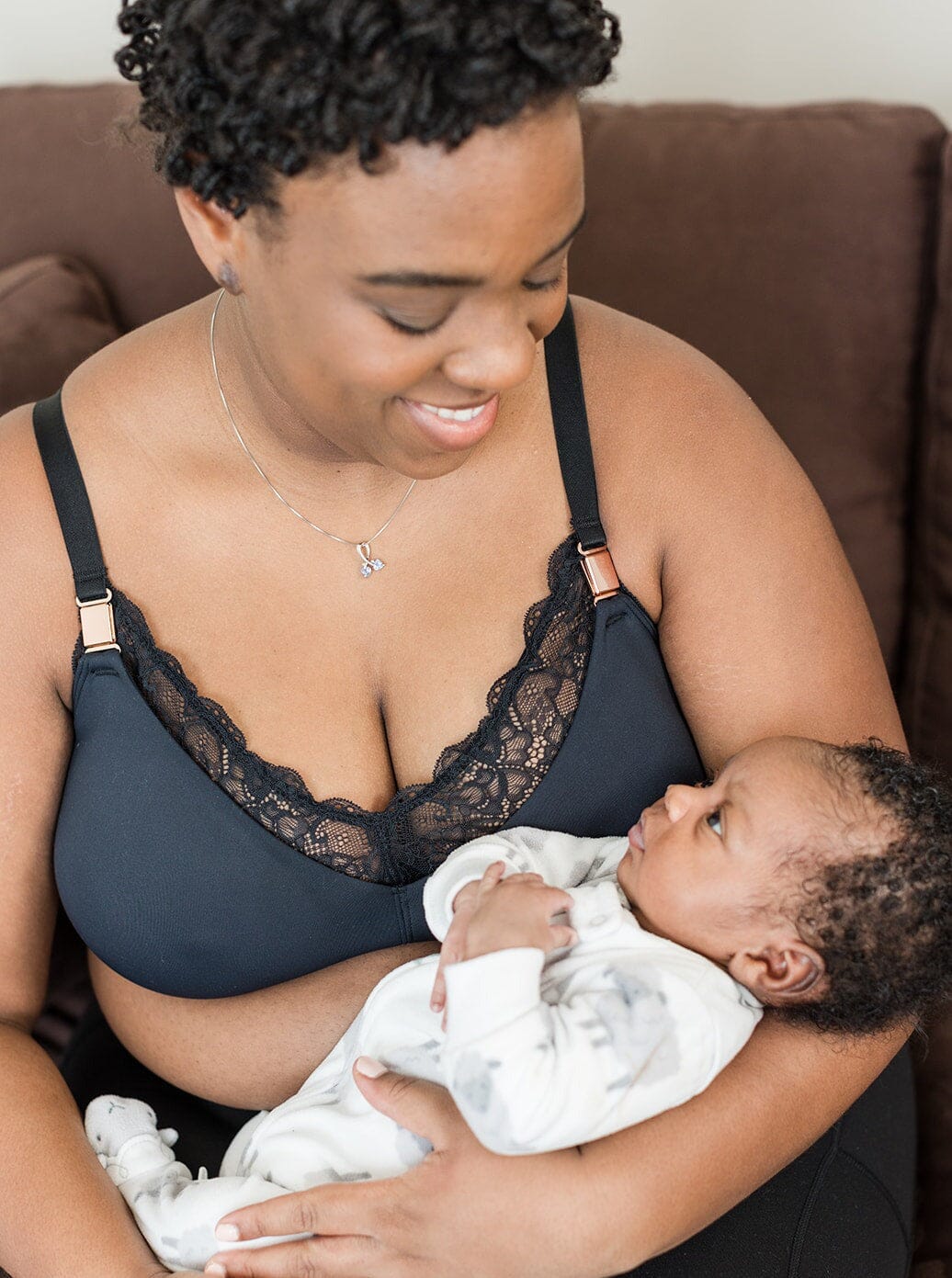 Maternity & Nursing Lace Bralette for busty moms