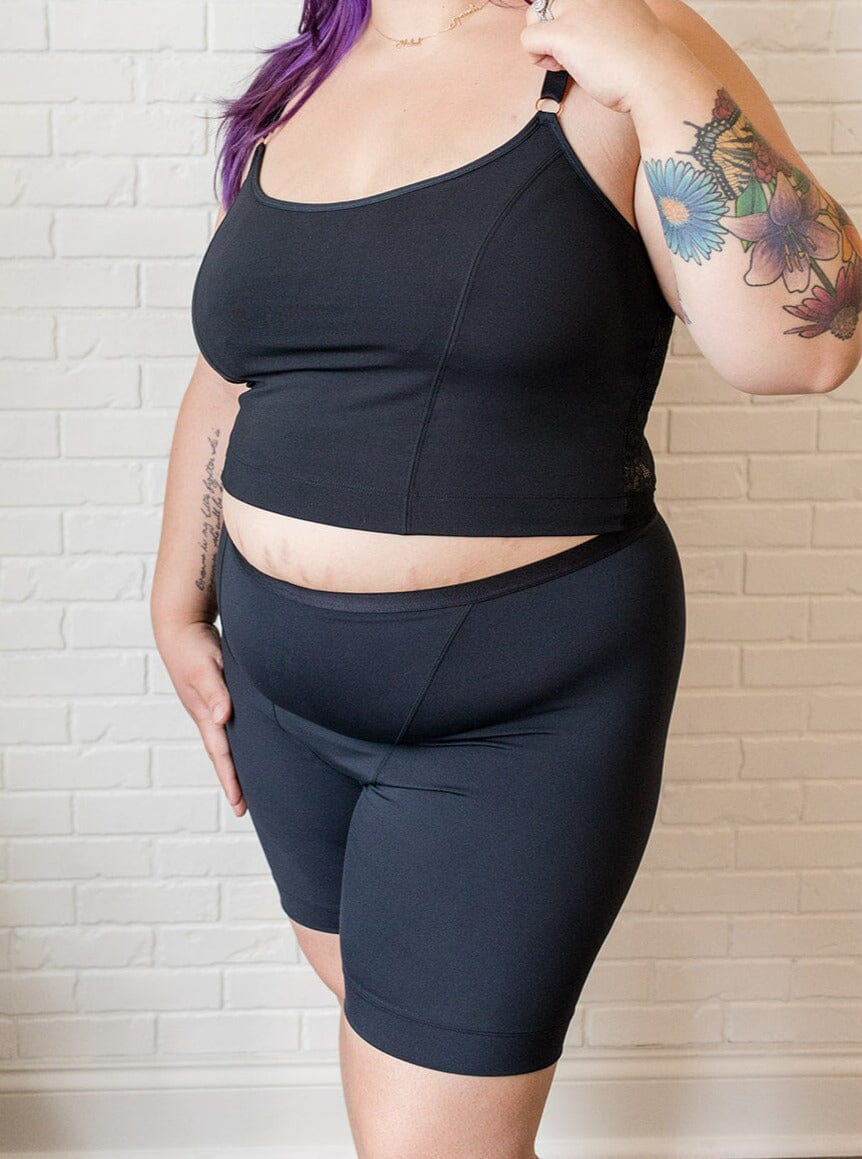 Women's Maternity Solid Underwear Belly Support Boxer Briefs