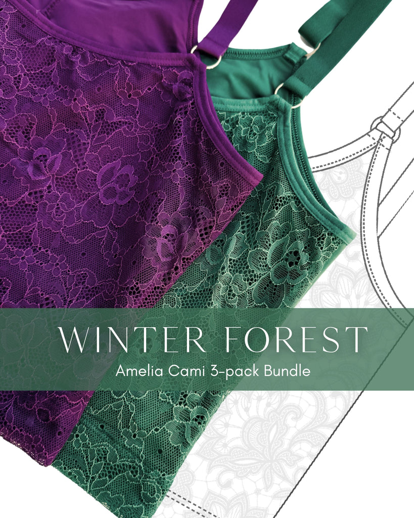 Winter Forest Amelia Cami 3 pack Bundle - Build your own BRA Davin & Adley 