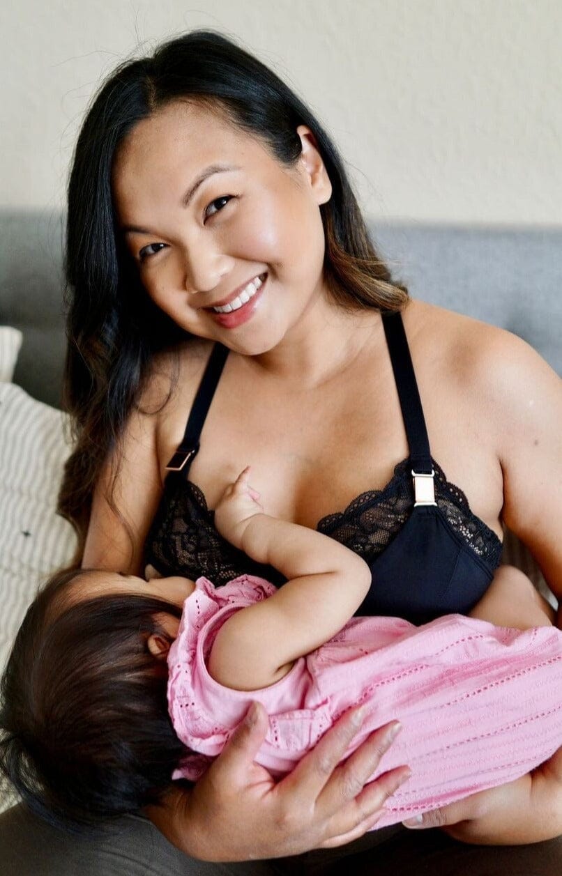 Davin and Adley Ella Maternity, Breastfeeding and Pumping Bra Review 