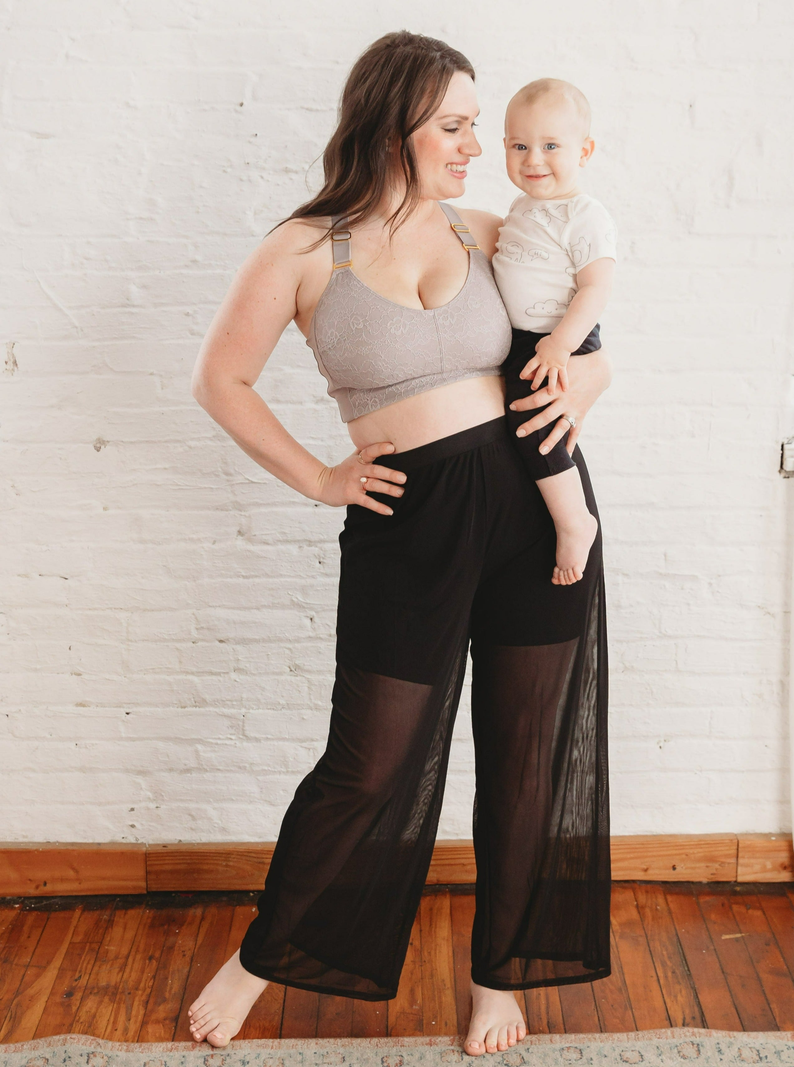 Logan Maternity & Nursing Lace Adjustable Strap Bra