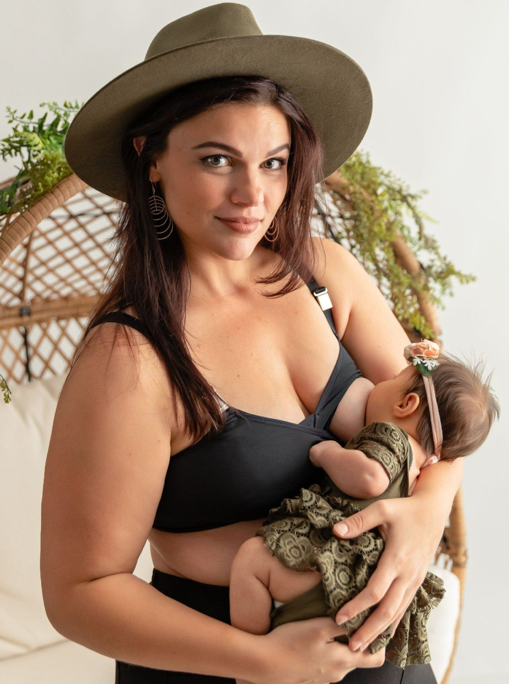 Samfe Strapless Nursing Bra, Black-XL at  Women's Clothing store:  Maternity Bras